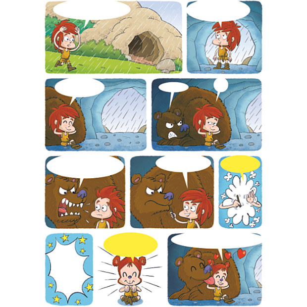 Van Rock the little cave artist comic